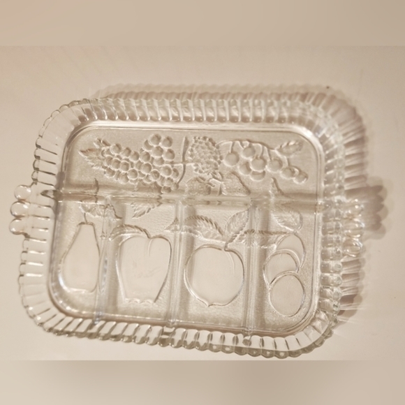 Indiana Glass Vintage 5 Part Relish Tray mint Clear 12‎ 3/4" x 9" - Picture 1 of 2
